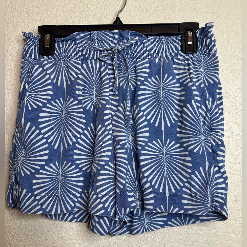 Joie Blue and White Patterned Shorts JB003